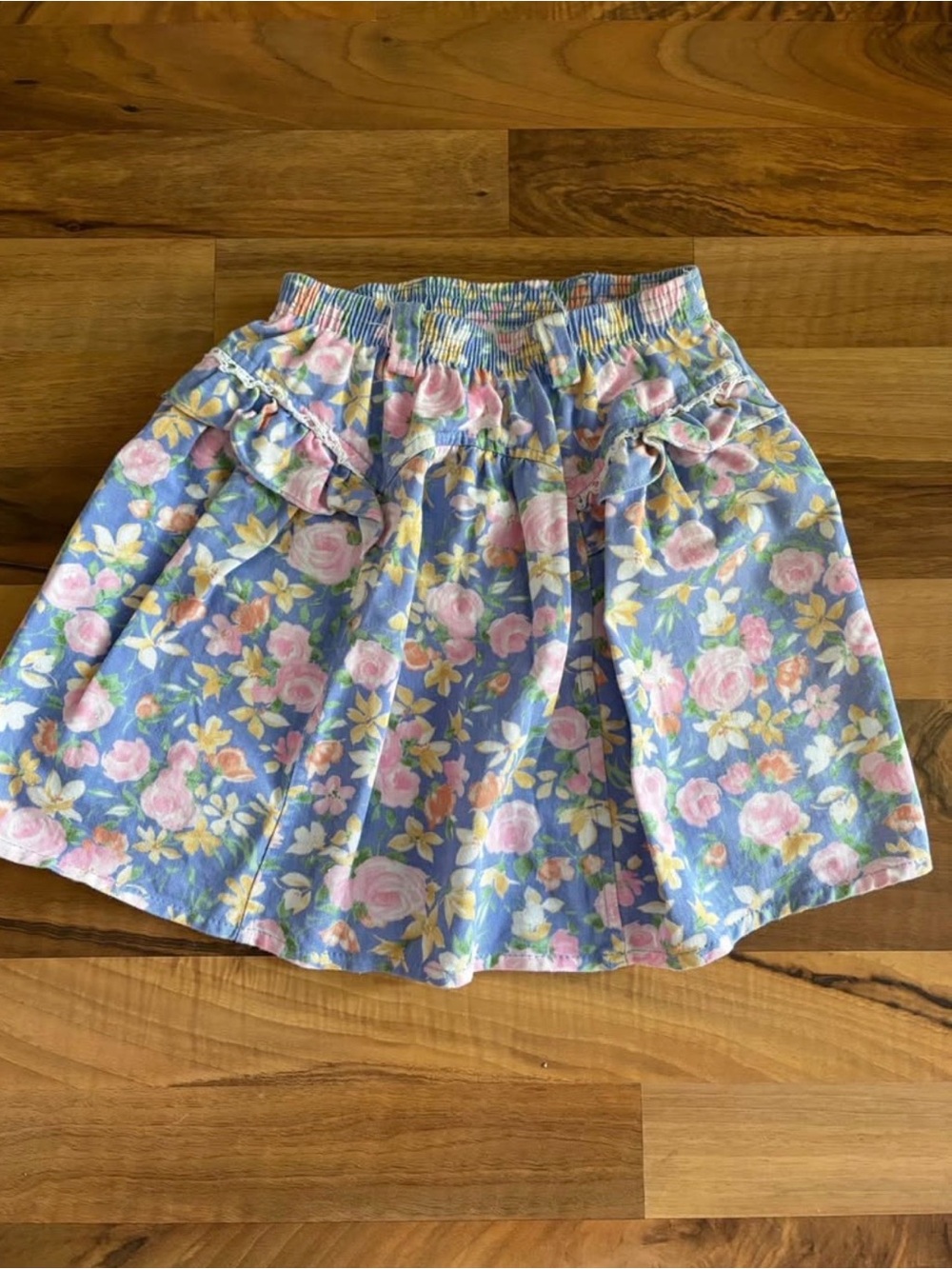 Vintage floral little girl skirt